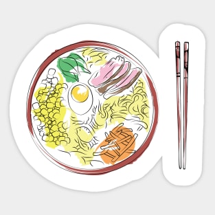 Ramen Noodle Soup design Sticker